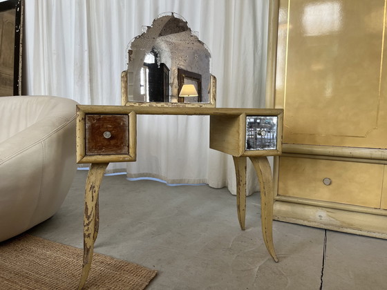 Image 1 of Set aus Kleiderschrank, Frisierkommode und Nachttisch im Art Déco-Stil