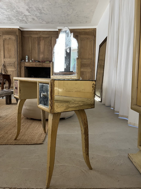 Image 1 of Set aus Kleiderschrank, Frisierkommode und Nachttisch im Art Déco-Stil