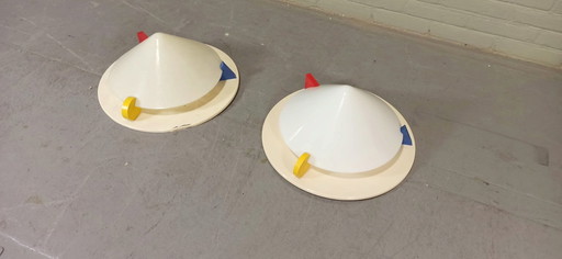 2x Memphis Milano Style Wandlampen