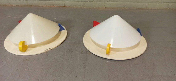 Image 1 of 2x Memphis Milano Style Wandlampen