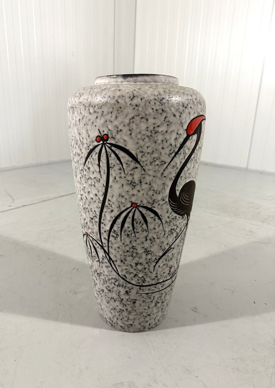 Image 1 of Westdeutschland Vase Kran Bodenvase 1960'S