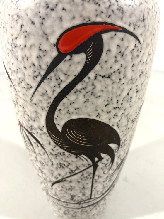 Image 1 of Westdeutschland Vase Kran Bodenvase 1960'S