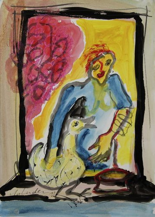 Hetty van der Linden - Ohne Titel – wanddecoratie
