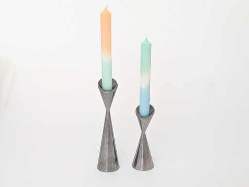 2x Vintage-Kerzenleuchter