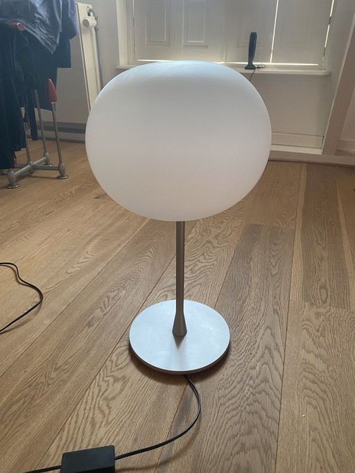 Flos Glo-Ball Tischleuchte, Silber Matt