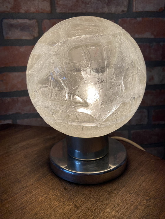 Image 1 of Doria leuchten vintage design lampe eis glas