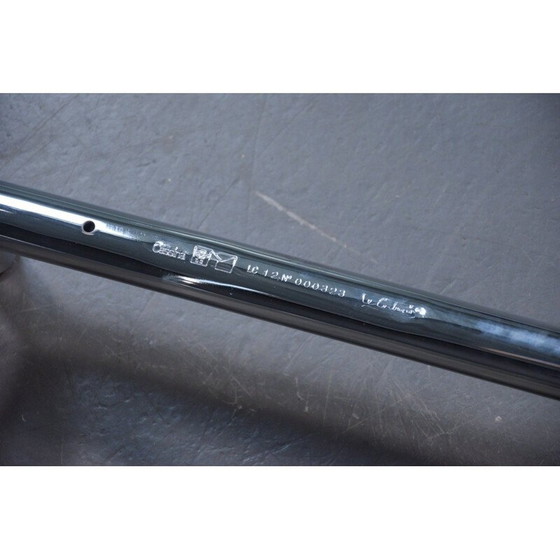 Image 1 of Alter Esstisch mit Glasplatte Modell LC12 von Le Corbusier für Cassina, 1925er Jahre