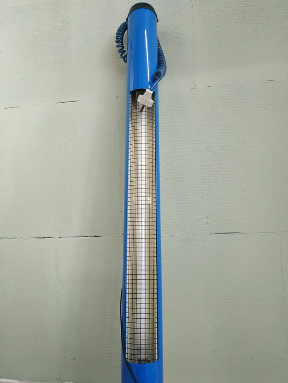 Image 1 of Vintage Pop Art Plastik 80s Leuchtstoffröhre Deckenlampe