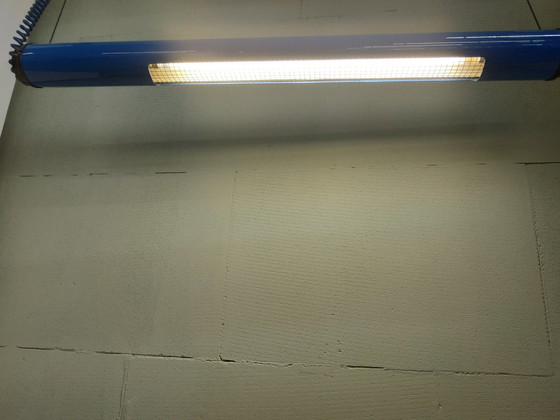 Image 1 of Vintage Pop Art Plastik 80s Leuchtstoffröhre Deckenlampe