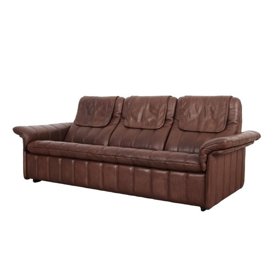 Image 1 of Vintage Schweizer Ledersofa in Braun von De Sede, 1970er Jahre