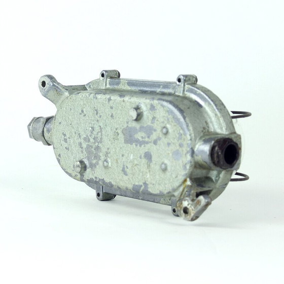 Image 1 of Industrielle Wandleuchte aus Stahl und Glas, Tschechoslowakei 1950er Jahre