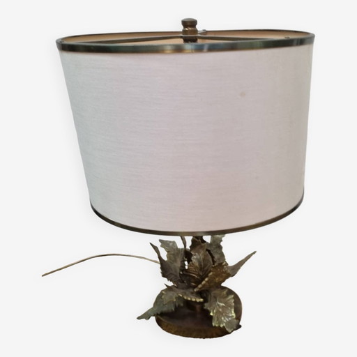 Lampe, Feuillage Bronze Circa 1960