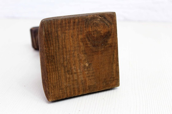Image 1 of Kerzenhalter Aus Holz Geschnitzt, Frankreich 1950