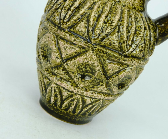 Image 1 of Bay Keramik Vase Reliefmuster Modell 93 17 1960er Jahre