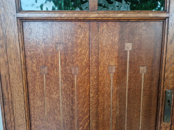 Image 1 of Arts & Crafts Buffetschrank mit holländischer Szenerie