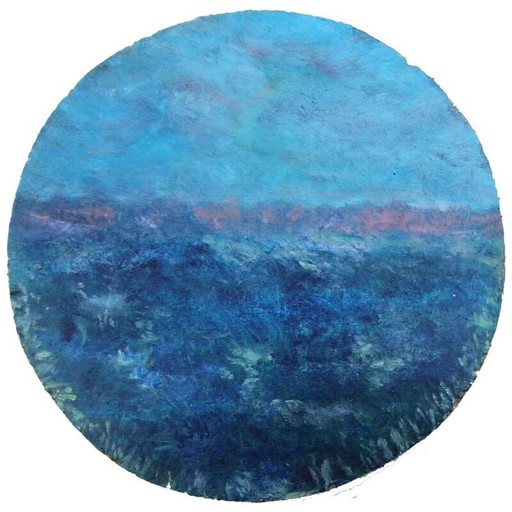 Vintage Öl auf Holz "Cercle Printanier 2" von Elodie Huré