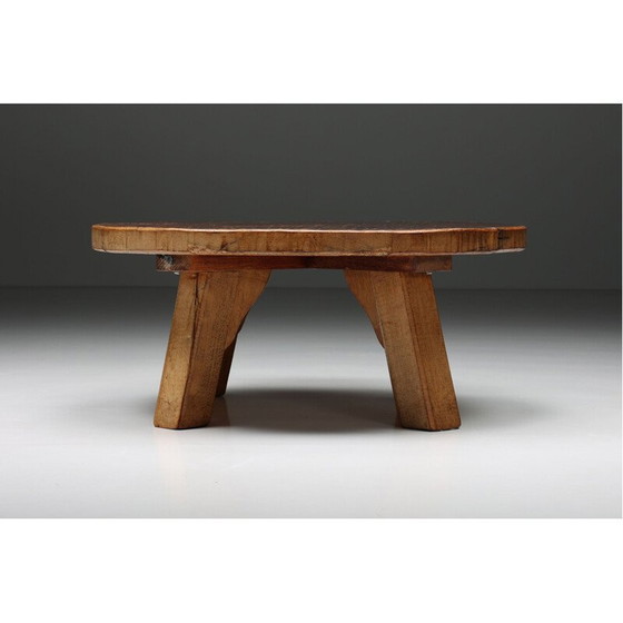 Image 1 of Runder Couchtisch mit vier Beinen von Wabi Sabi, 1950