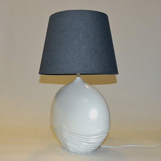 Image 1 of Ovale Tischlampe aus Keramik, Italien, 1980