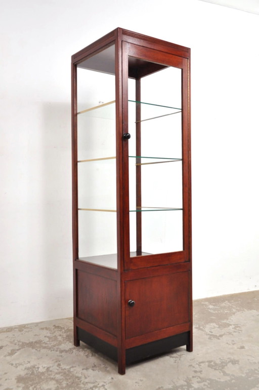 Vintage Shop Vitrine mit runden Glas 1940er Jahre