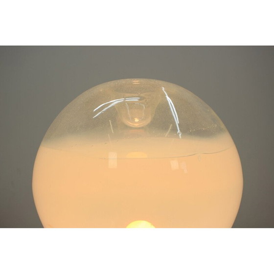 Image 1 of Vintage Stehlampe aus Glas, Tschechoslowakei 1970