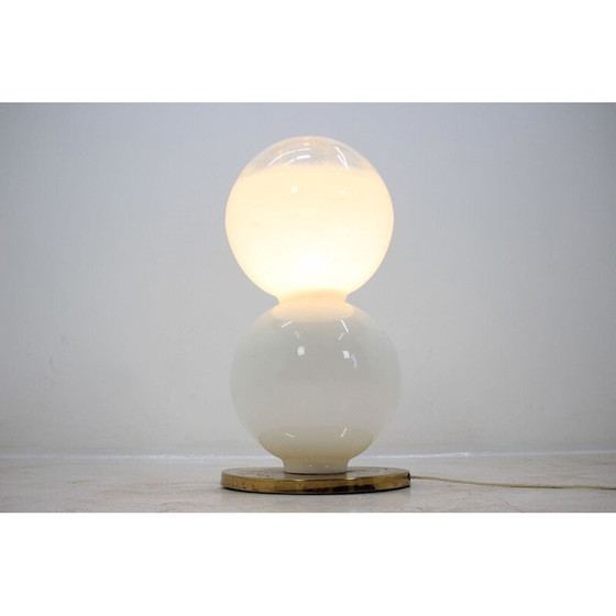 Image 1 of Vintage Stehlampe aus Glas, Tschechoslowakei 1970