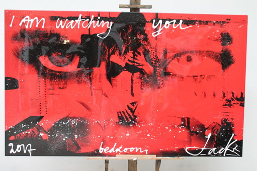 Jack Liemberg, ich beobachte dich – schilderijen tekeningen, Cotton, Textile, Modern