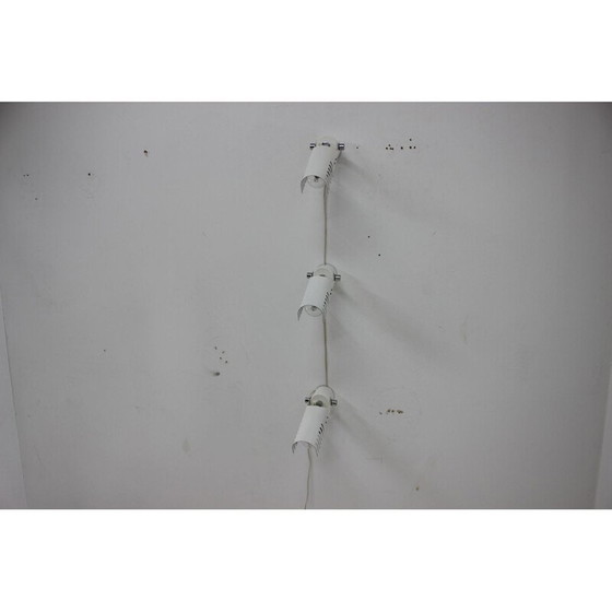 Image 1 of Satz von 3 verstellbaren Metall-Wandleuchtern, Tschechoslowakei 1980