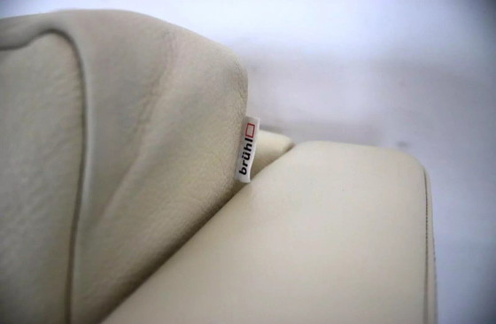 Image 1 of 2X Zwei Wunderschöne Brühl Sessel In Creme/Beige Leder Sessel