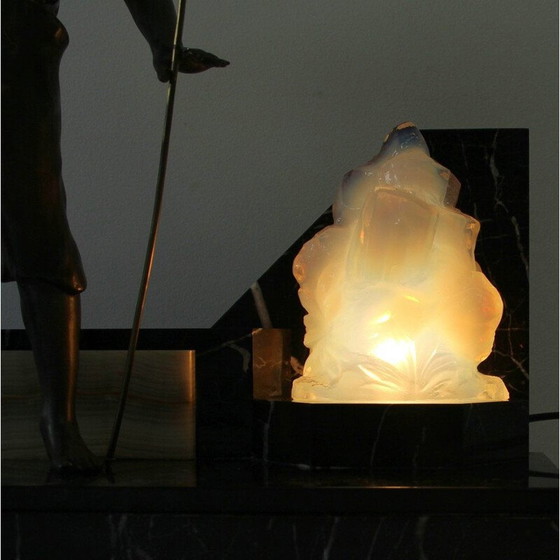 Image 1 of Vintage Art Deco-Lampe in Patina Calamina, 1930