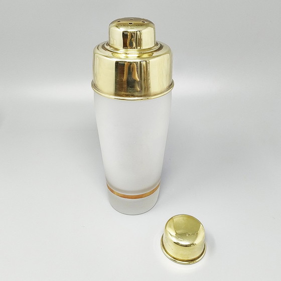 Image 1 of 1960S Stunning Cocktail Shaker Set mit vier Gläsern. Hergestellt in Italien