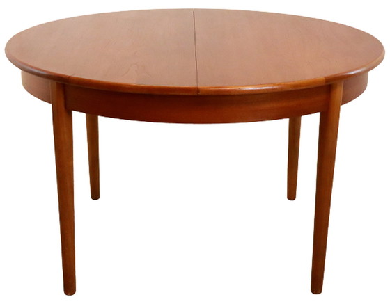 Image 1 of Vintage Jentique runder Esstisch Esstisch ausziehbar 'Stanley'