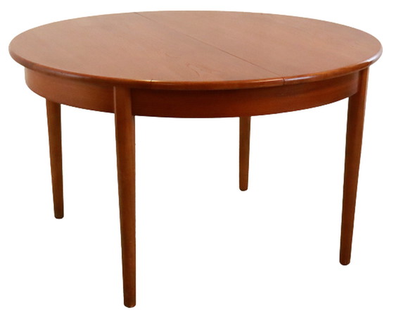 Image 1 of Vintage Jentique runder Esstisch Esstisch ausziehbar 'Stanley'