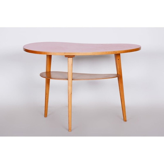 Image 1 of Couchtisch aus Buche und Resopal, tschechisch 1950