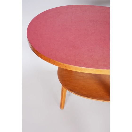 Image 1 of Couchtisch aus Buche und Resopal, tschechisch 1950