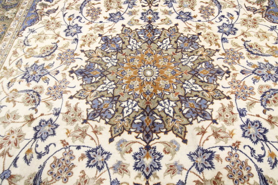 Image 1 of Original Handgeknüpfter Perserteppich Isfahan 381 X 255 Cm Sehr Top Zustand Fein