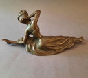Seltene erotische Bronze "La Goulue" 1900