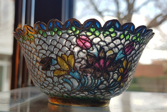 Image 1 of Vintage Chinesisch Plique-A-Jour Schale