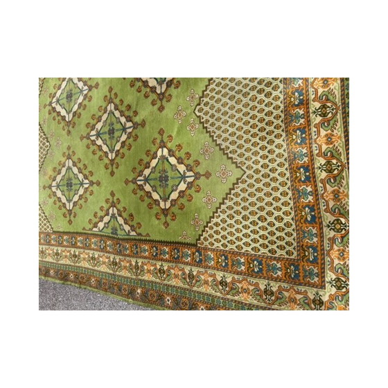 Image 1 of Grüner Berberteppich aus Wolle, Tunesien 1970