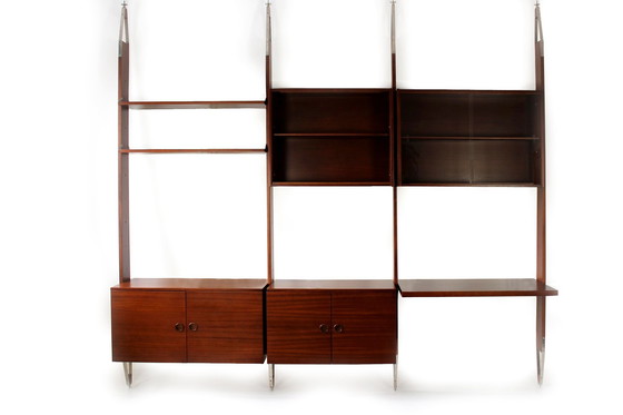 Image 1 of Restaurierter Mid Century-Wandschrank von Jitona, 1973