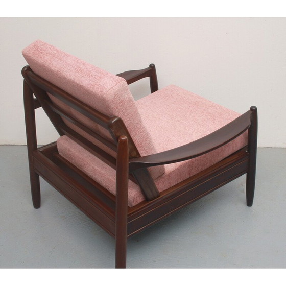 Image 1 of Blassrosa Sessel aus Massivholz, 1960