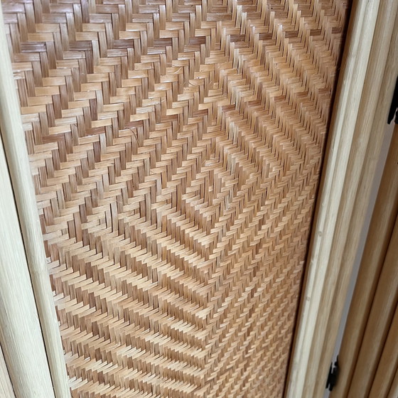 Image 1 of Rattan Bamvoe vintage Faltwand