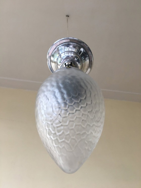 Image 1 of Hängeleuchte Hallamp Toilettenlampe Art Deco 1930er Jahre Französisch