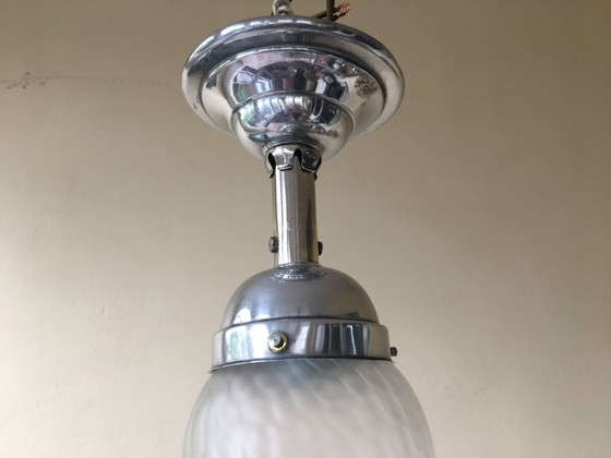 Image 1 of Hängeleuchte Hallamp Toilettenlampe Art Deco 1930er Jahre Französisch