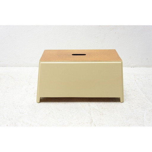 Vintage Schuhschrank aus lackiertem Fichtenholz und Chrom, Tschechoslowakei 1960er Jahre