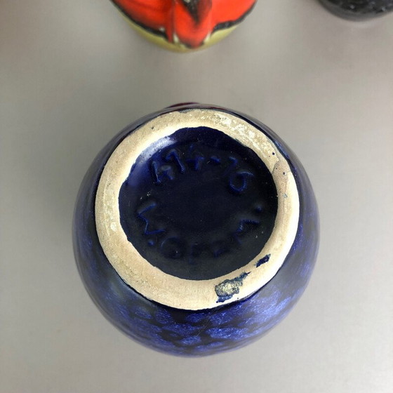 Image 1 of Satz von 5 Vintage-Vasen Fat Lava "414-16" von Scheurich, Deutschland