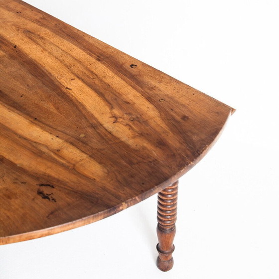 Image 1 of Klapptisch aus massivem, gewachstem Kirschbaumholz, Frankreich 1960