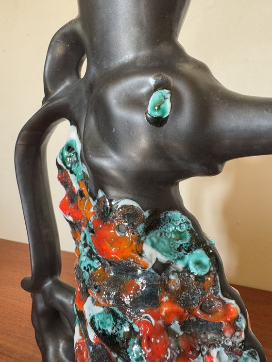 Image 1 of Krug Seepferdchen Keramik 60er Jahre