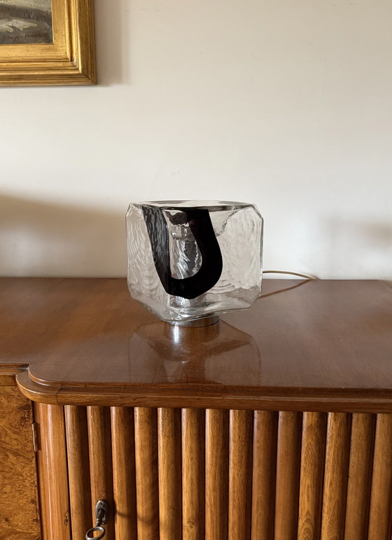 Image 1 of Paar Lampen aus mundgeblasenem Muranoglas, Murano Italien 1970er Jahre