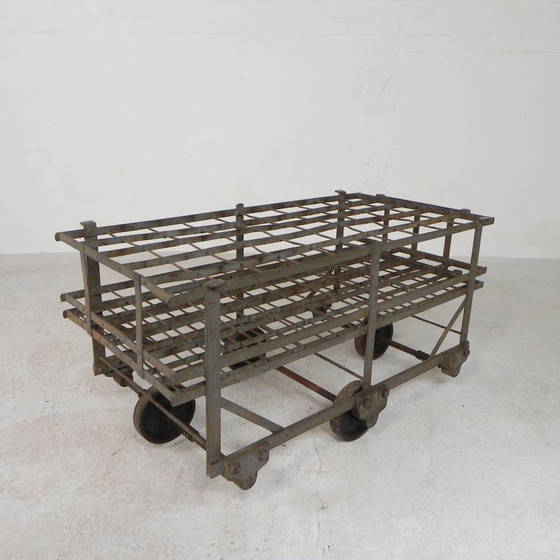 Image 1 of Industrieller Weinwagen für 50 Weinflaschen, 1930er Jahre