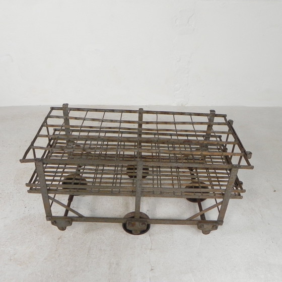 Image 1 of Industrieller Weinwagen für 50 Weinflaschen, 1930er Jahre